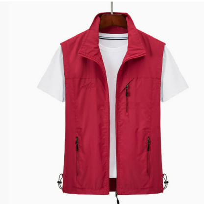 Classic Zip Up Work Vest for Men