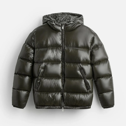 Large Quilted Down Filled Parka Jacket