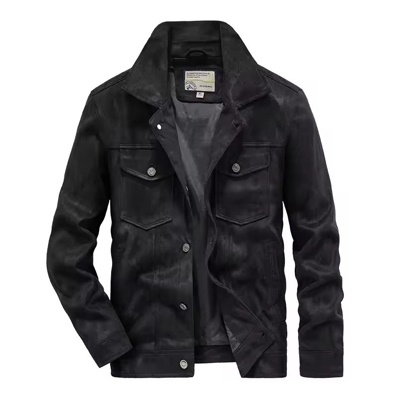 Men's Suede Style Slim Fit Jacket