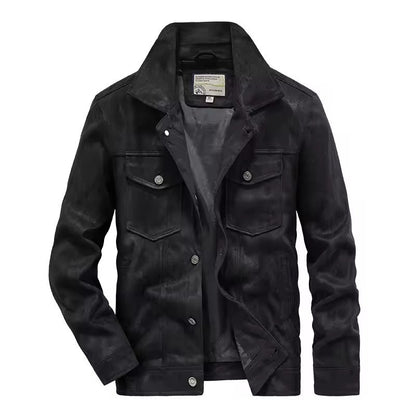 Men's Suede Style Slim Fit Jacket