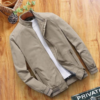 Waterproof Men's Slim Fit Jacket with Zip Pockets - EasyApparels