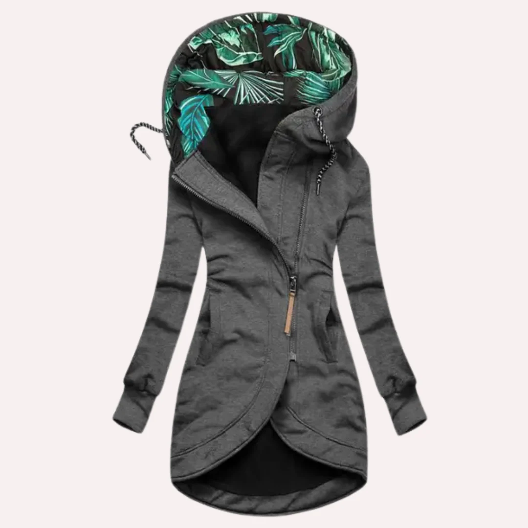 Women's Fitted Soft Fleece Jacket with Hood