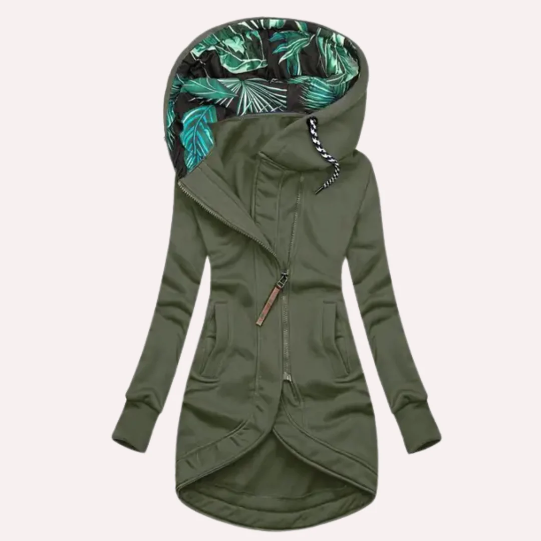 Women's Fitted Soft Fleece Jacket with Hood