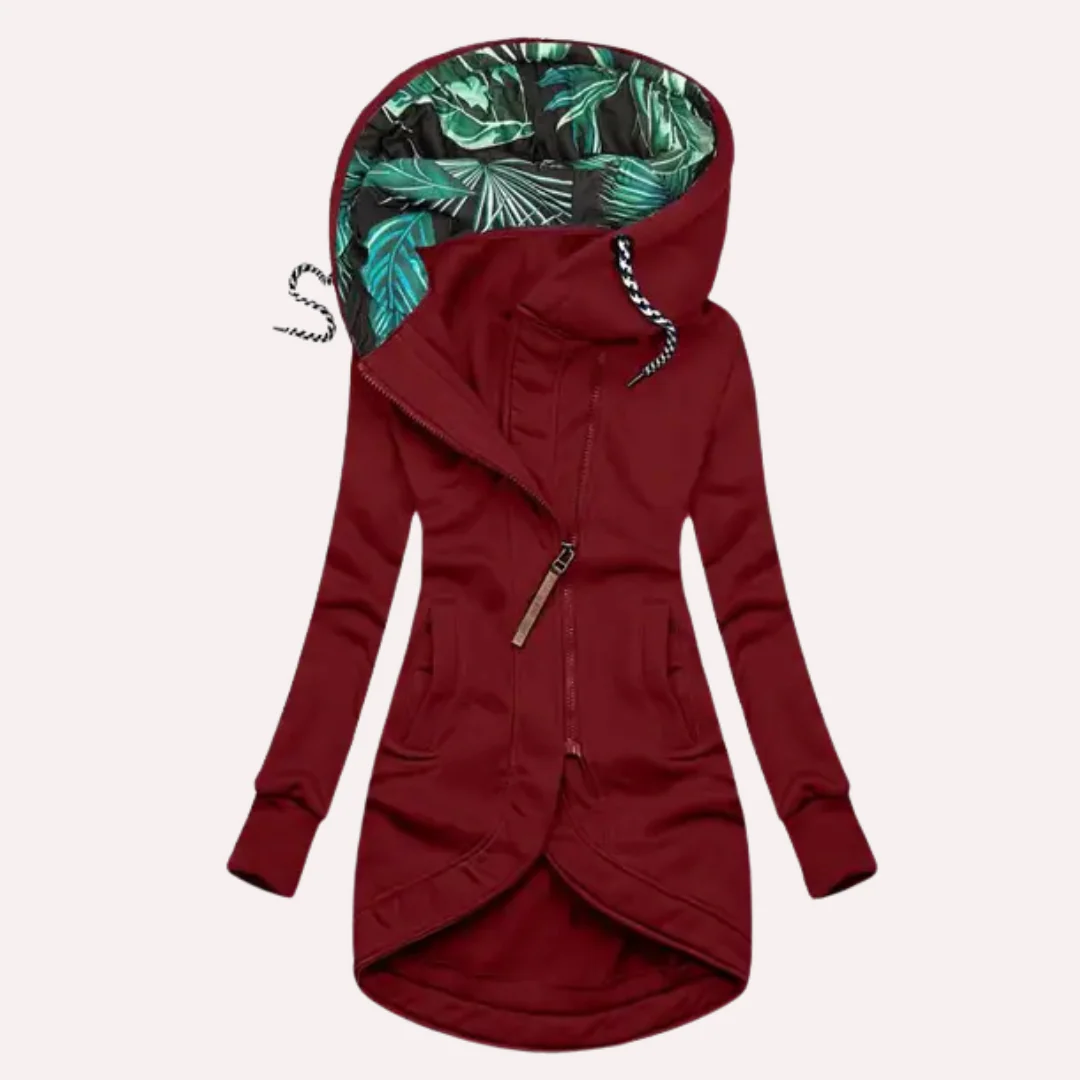 Women's Fitted Soft Fleece Jacket with Hood
