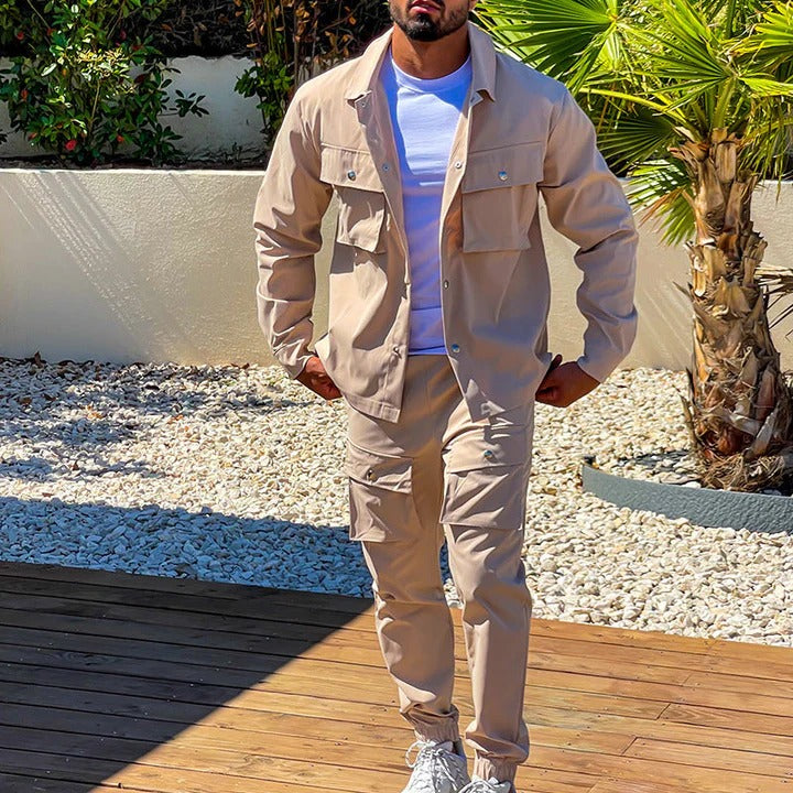 Casual 2-Piece Tracksuit Set - EasyApparels