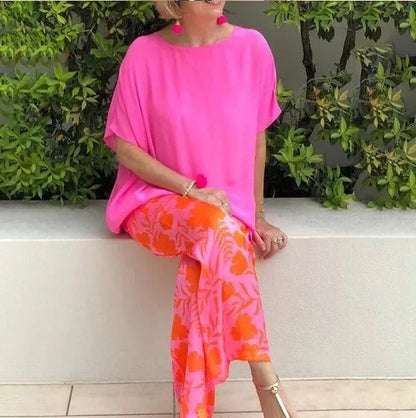 Loose Fit Women's Floral Wide Leg Pants - EasyApparels