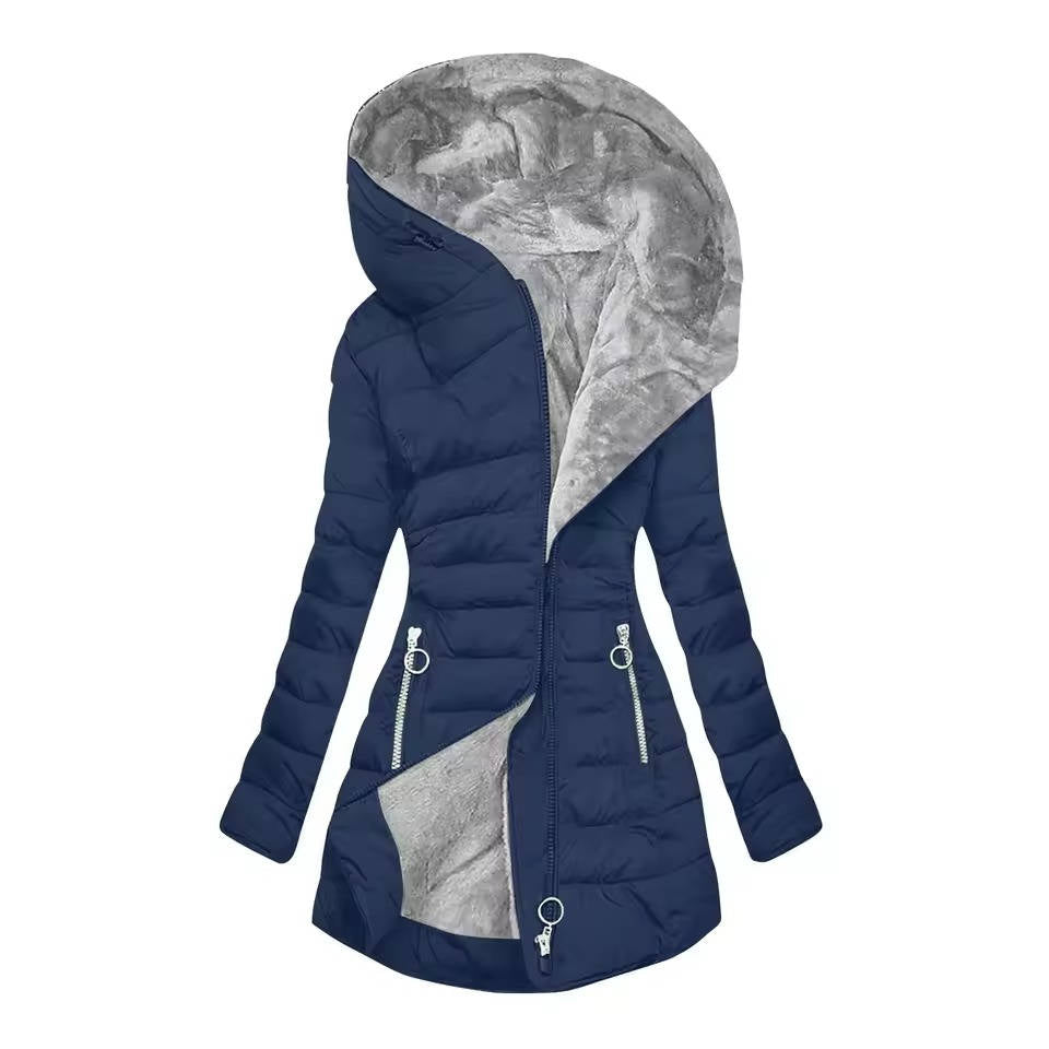 Ladies Warm Parka Jackets with Hood