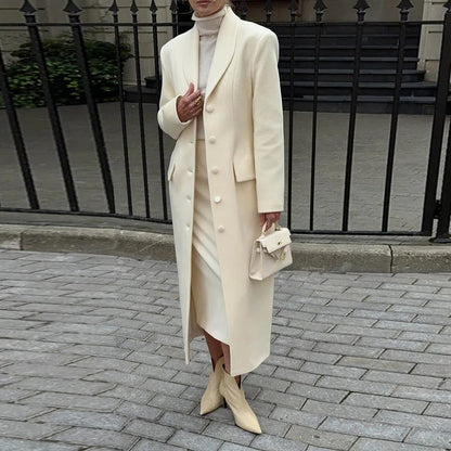 Women's Warm Luxury Wool Overcoats - EasyApparels