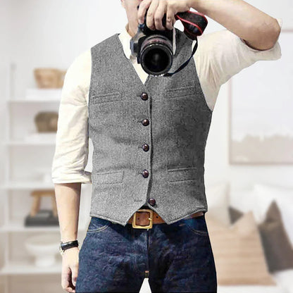 Warm Mens Wool Vest