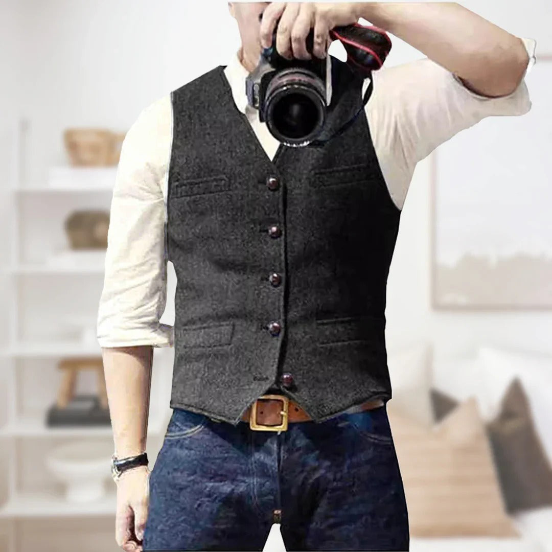 Warm Mens Wool Vest
