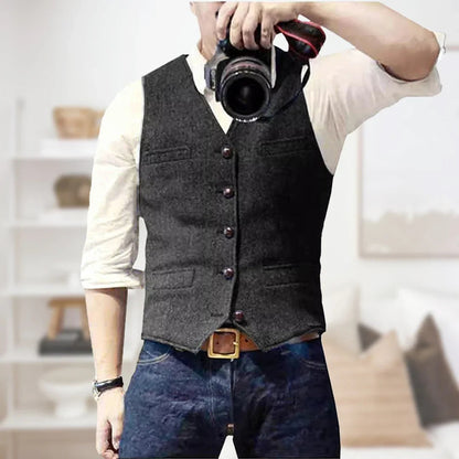 Warm Mens Wool Vest