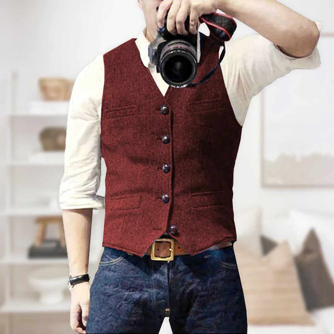 Warm Mens Wool Vest