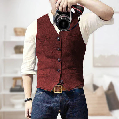 Warm Mens Wool Vest
