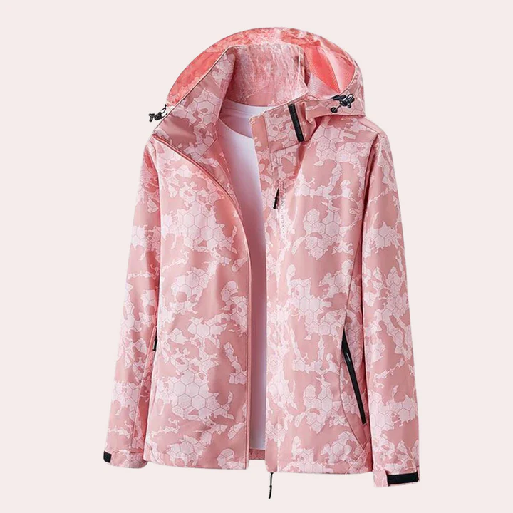 Slim Fit Women's Coat with Removable Hood and Zip Pockets - EasyApparels
