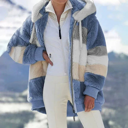 Cozy Women's Faux Fur Hoodie Jacket