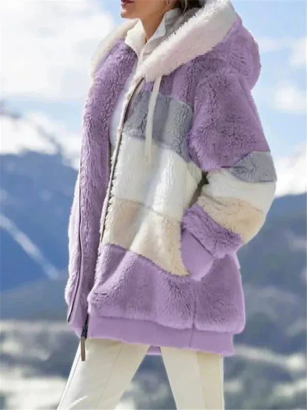Cozy Women's Faux Fur Hoodie Jacket