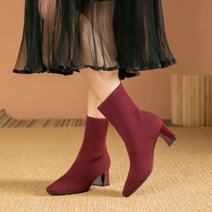 Cozy Warm Knit Ankle Boot Socks