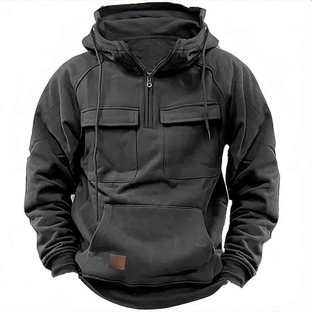 Comfy Men's Fleece Hoodie with Zip and Pockets - EasyApparels