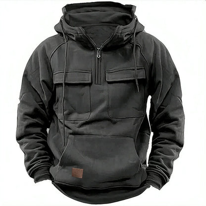 Comfy Men's Fleece Hoodie with Zip and Pockets - EasyApparels