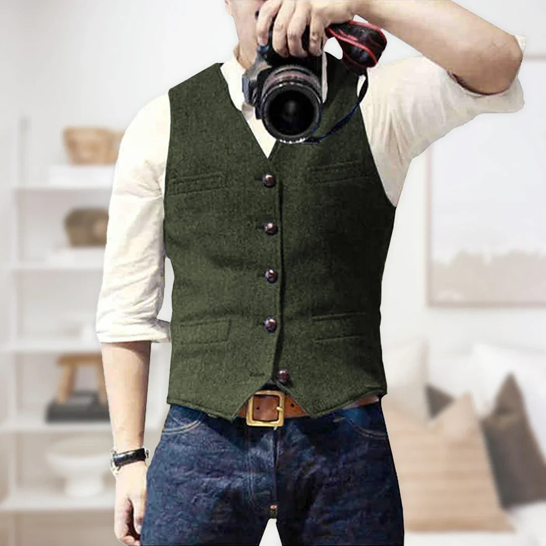 Warm Mens Wool Vest