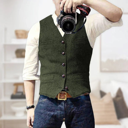 Warm Mens Wool Vest