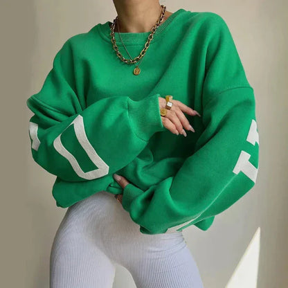 Comfortable Women's Crew Neck Sweatshirt - EasyApparels