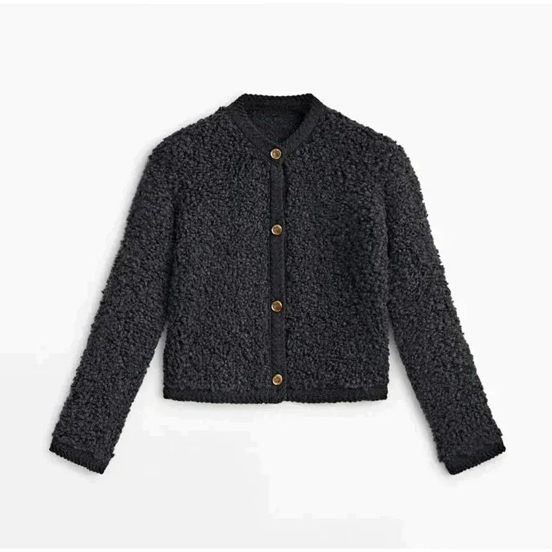 Comfy Women's Teddy Coat with Button Front