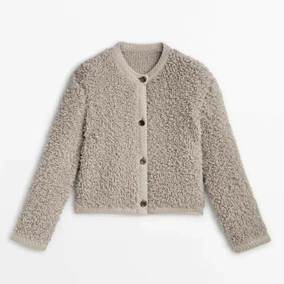Comfy Women's Teddy Coat with Button Front - EasyApparels