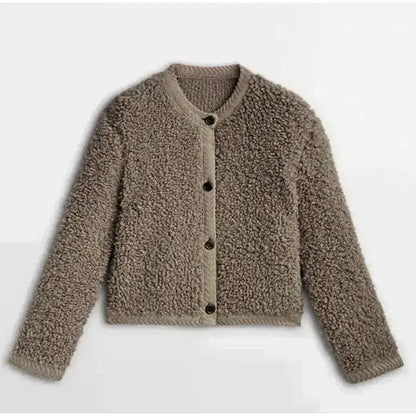 Comfy Women's Teddy Coat with Button Front