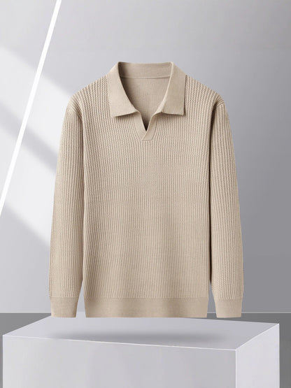 Classic Fit Crew Neck Men's Knit Sweater