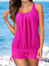 Comfortable Women's Swimsuit Set - Quick Dry Tankini