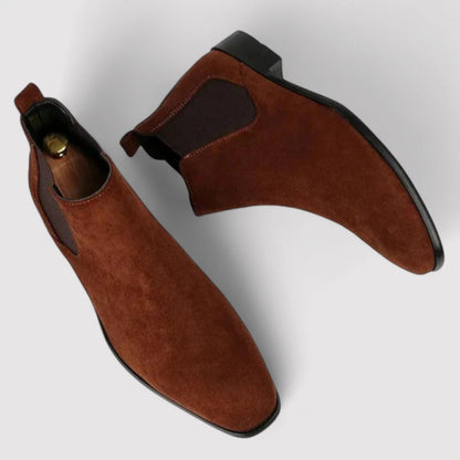 Comfortable Suede Ankle Chelsea Boots