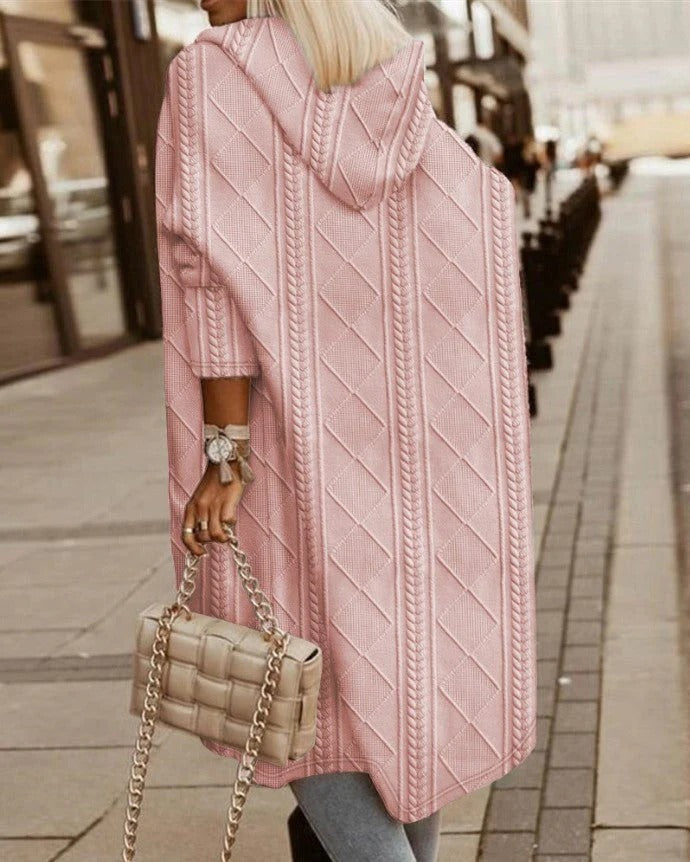 Cozy Women's Cable Knit Oversized Cardigan
