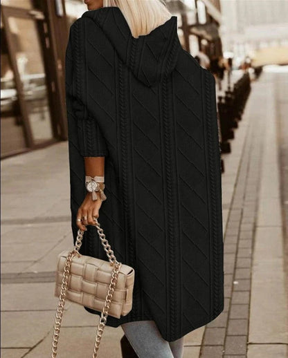 Cozy Women's Cable Knit Oversized Cardigan