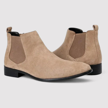Comfortable Suede Ankle Chelsea Boots