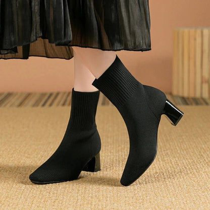 Cozy Warm Knit Ankle Boot Socks - Vossary