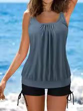 Comfortable Women's Swimsuit Set - Quick Dry Tankini
