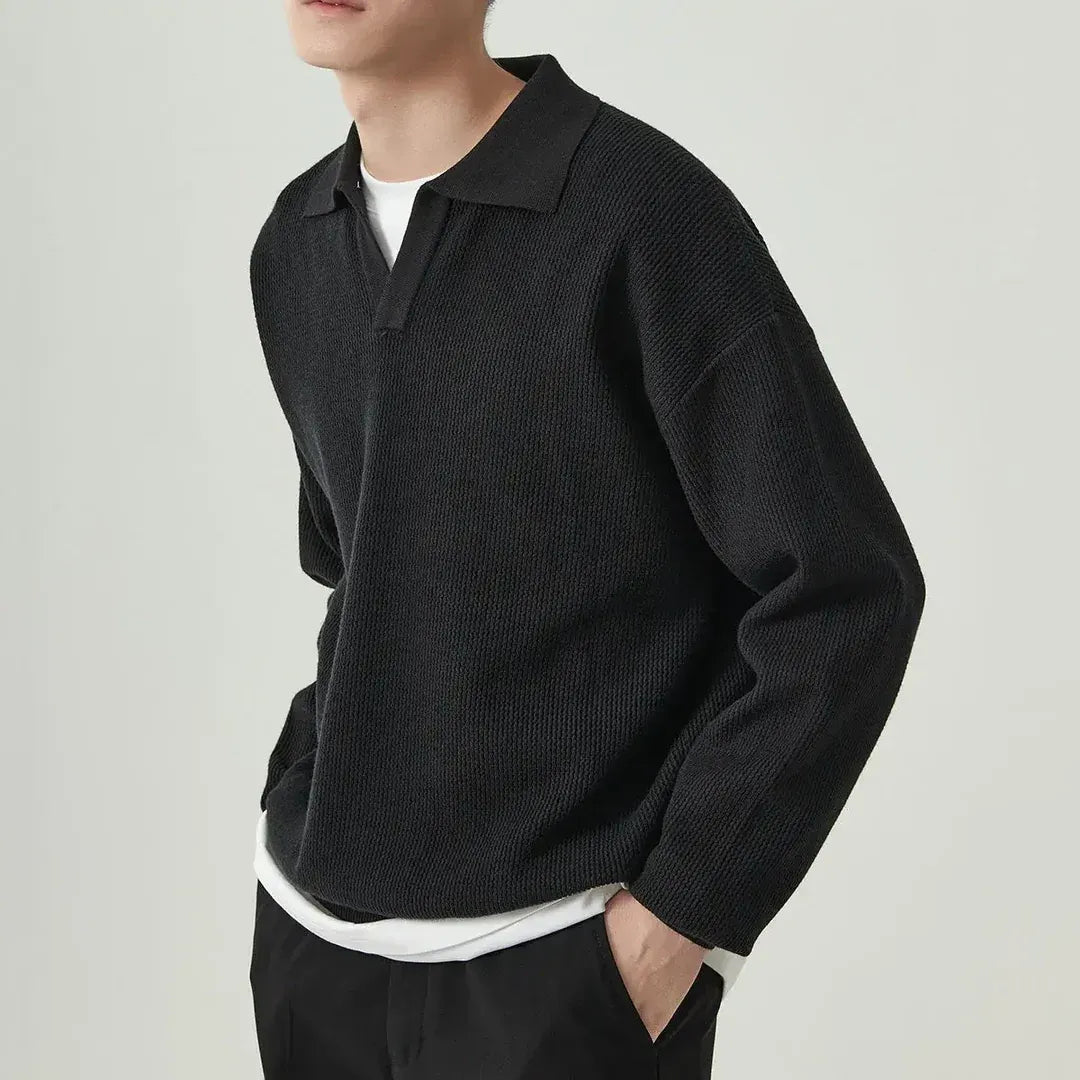 Classic Fit Crew Neck Men's Knit Sweater - EasyApparels