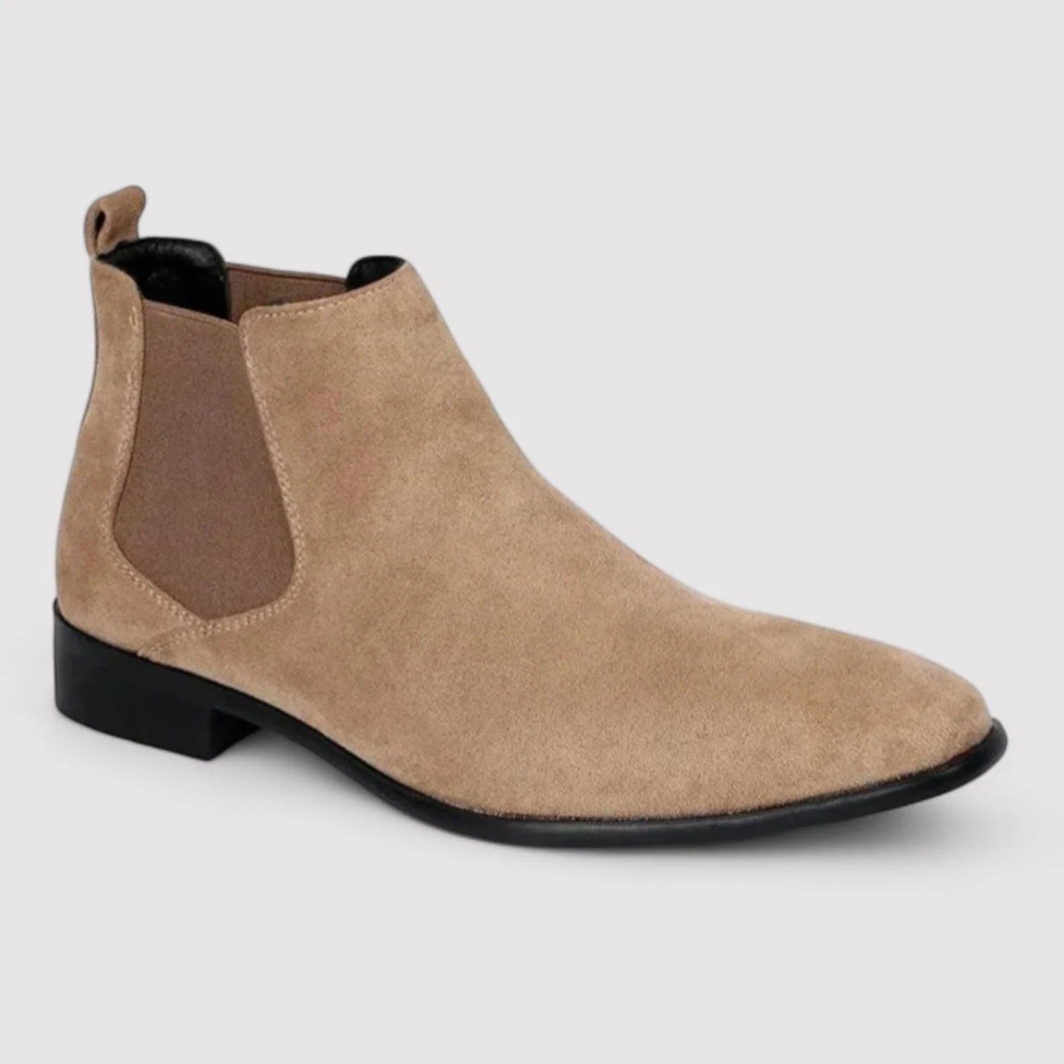 Comfortable Suede Ankle Chelsea Boots - Vossary
