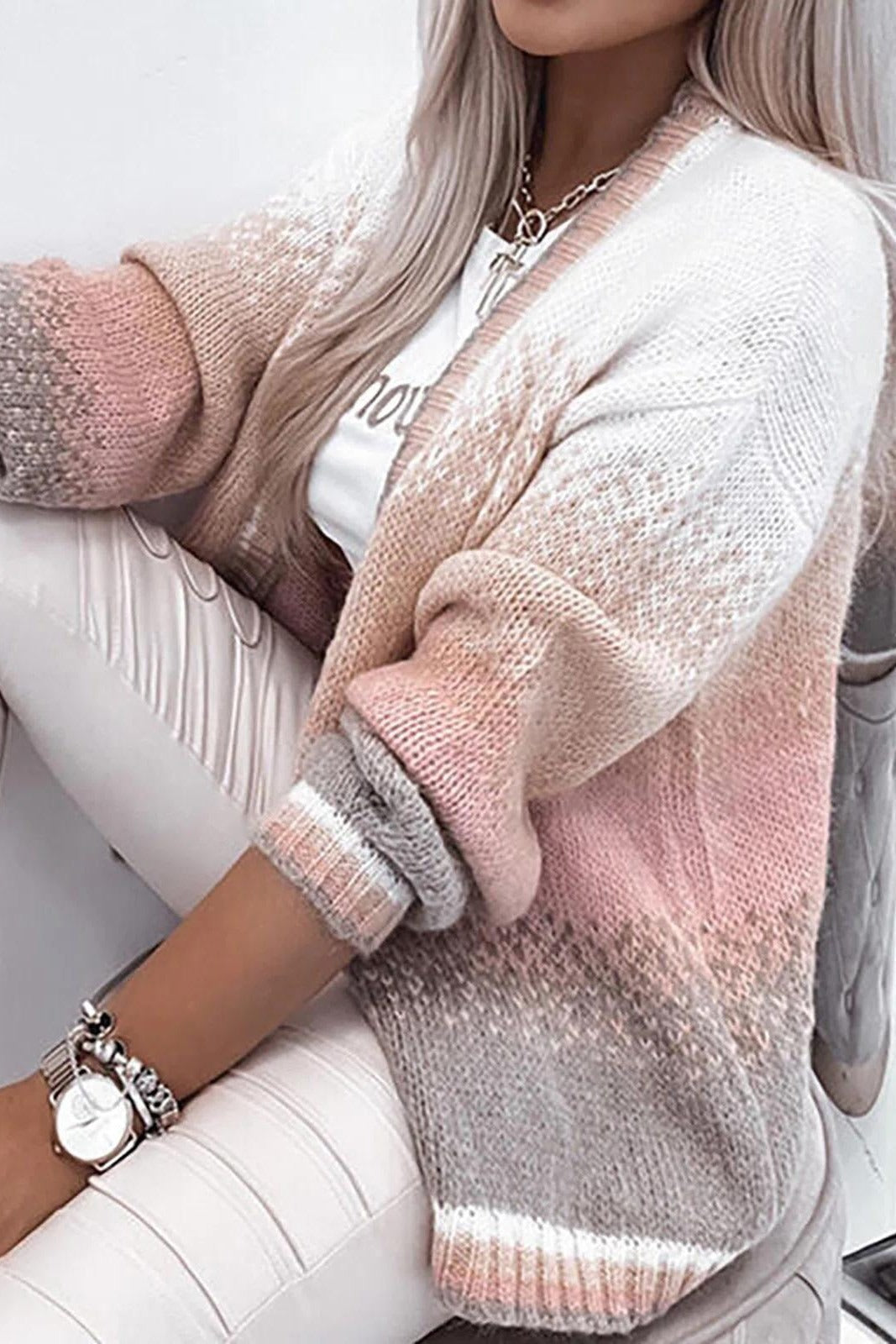 Cozy Women's Open Front Wool Sweater - EasyApparels