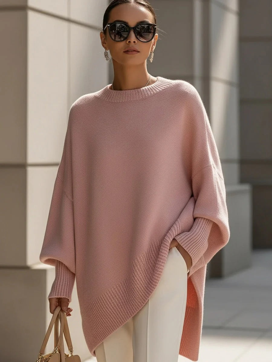 Cozy Large Knitted Batwing Poncho Wrap