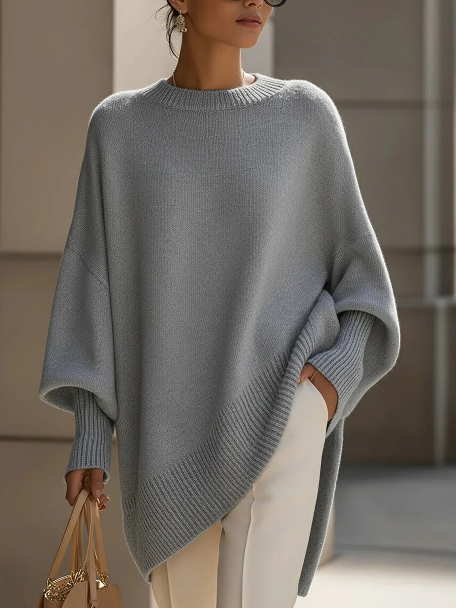 Cozy Large Knitted Batwing Poncho Wrap