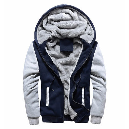 Warm Men's Fleece Hoodie – Thick Cozy Design