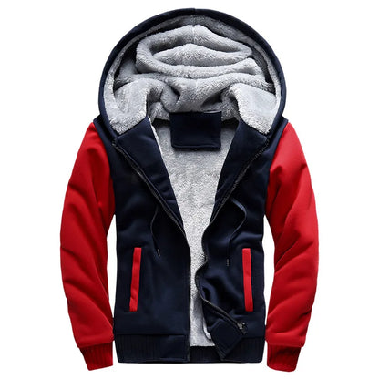 Warm Men's Fleece Hoodie – Thick Cozy Design