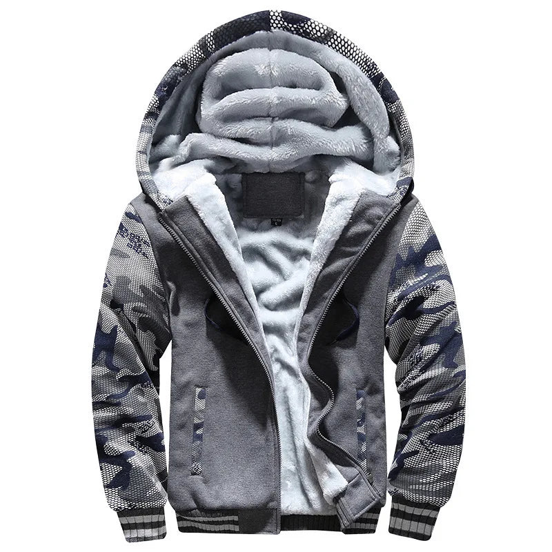 Warm Men's Fleece Hoodie – Thick Cozy Design