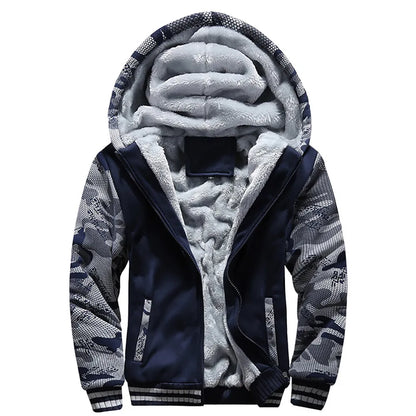 Warm Men's Fleece Hoodie – Thick Cozy Design - EasyApparels