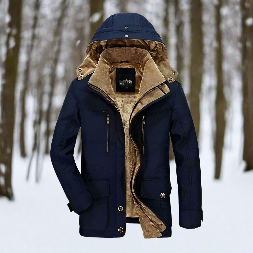 Warm Fleece Lined Hooded Parka Jacket - EasyApparels