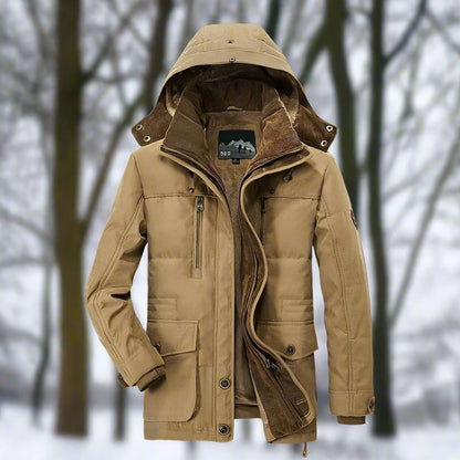 Warm Fleece Lined Hooded Parka Jacket