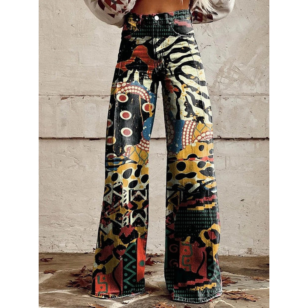 Ladies Comfortable Floral Print Trousers