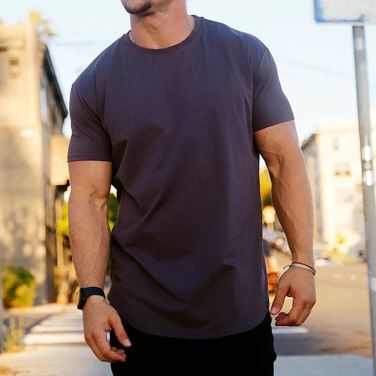 Athletic Fit Mens Tee with Moisture Wicking Fabric